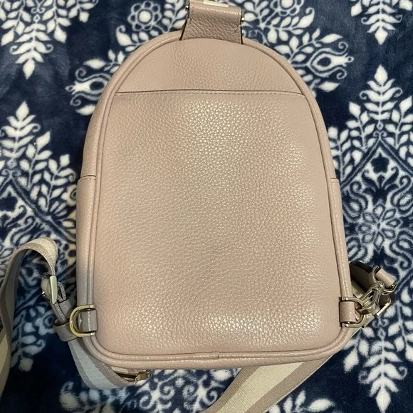 GREAT CONDITION Kate Spade Emma Sling Backpack in Cozy Grey - Pebbled Leather - Picture 10 of 17